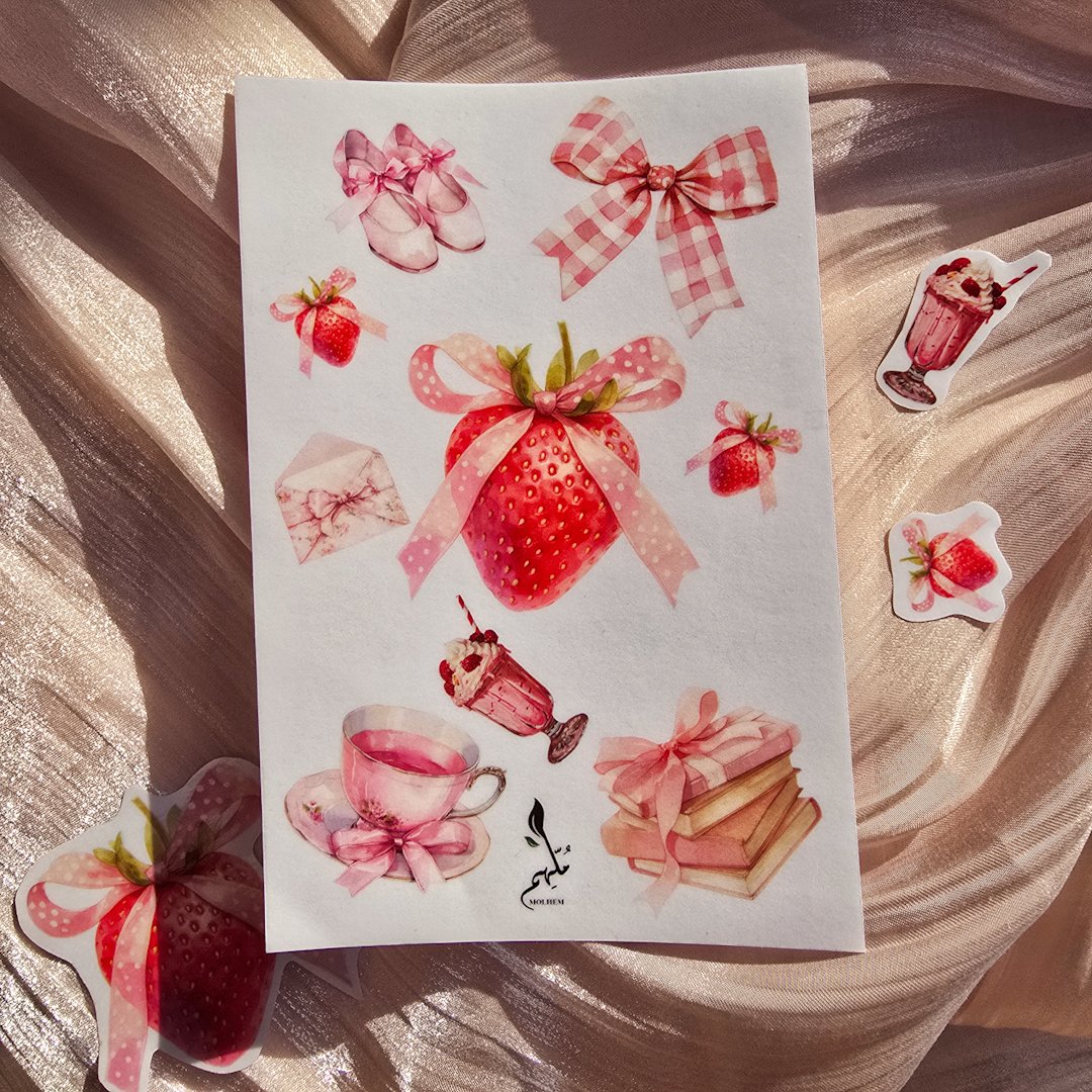 2025/12/1000158044.jpg strawberry sticker sheet - الصورة 1