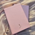 pink leather journal