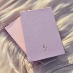 lavender leather journal