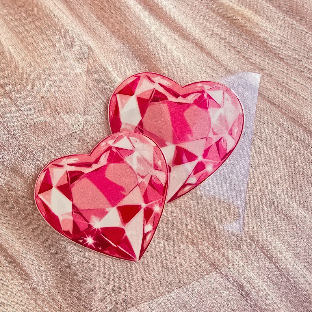 IMG_20260119_001302_055 Crystal heart UV Sticker - الصورة 1