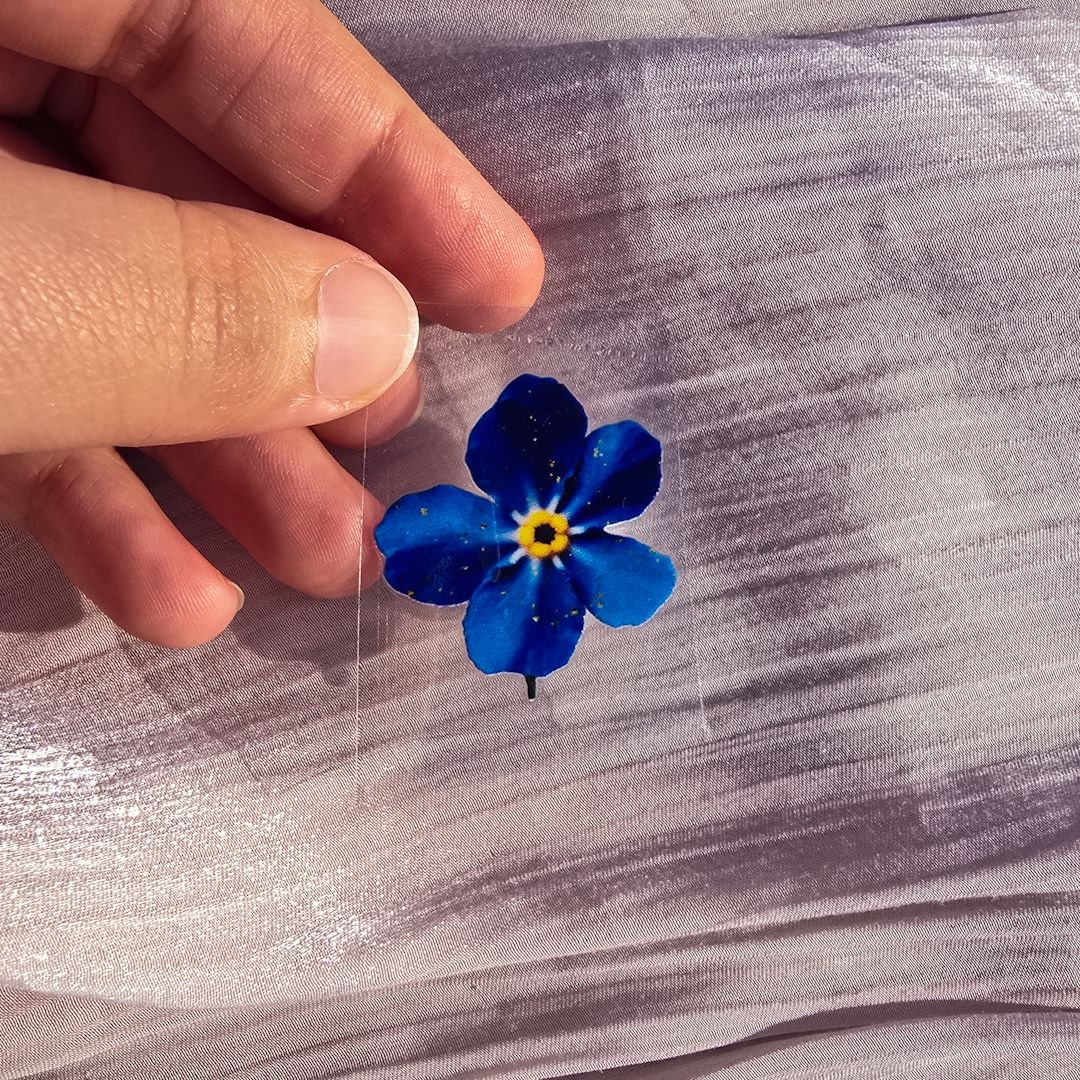 IMG_20260620_042441_935 Mini Forget me knot UV Sticker - الصورة 1